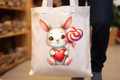 Watercolor Easter Bunny Egg Lolipop Sublimation Rupkotha 