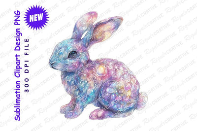 Watercolor easter bunny pastel clipart png Sublimation Regulrcrative 