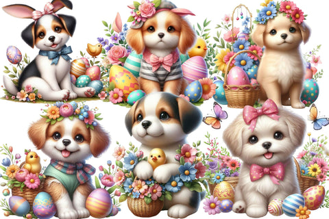 Watercolor Easter Cat Clipart Sublimation Rupkotha 