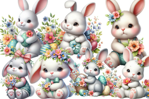 Watercolor Easter Clipart Sublimation Rupkotha 