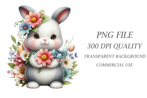 Watercolor Easter Clipart Sublimation Rupkotha 