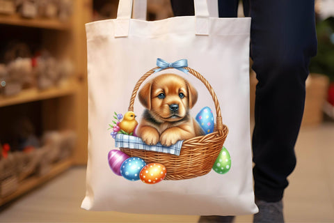 Watercolor Easter Dog Clipart Sublimation Rupkotha 