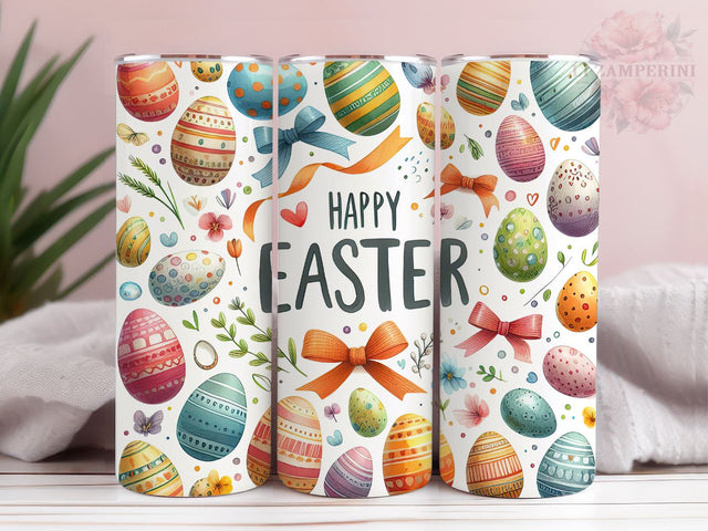 Watercolor Easter Egg 20oz Tumbler Wrap PNG, Straight & Tapered Tumbler Wrap, Happy Easter Tumbler Png, Instant Digital Download Sublimation Li Zamperini 