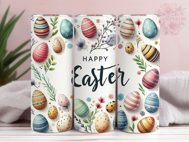 Watercolor Easter Egg 20oz Tumbler Wrap PNG, Straight & Tapered Tumbler Wrap, Happy Easter Tumbler Png, Instant Digital Download Sublimation Li Zamperini 