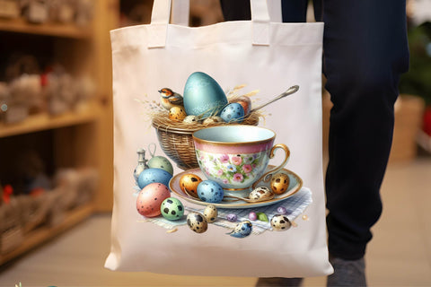 Watercolor Easter Eggs Clipart Sublimation Rupkotha 