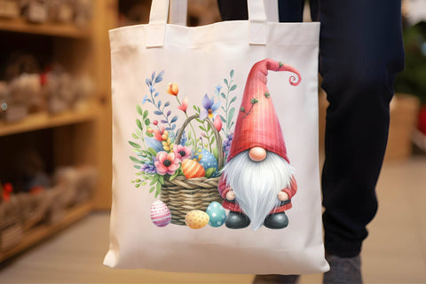 Watercolor Easter Gnome Clipart Sublimation Rupkotha 