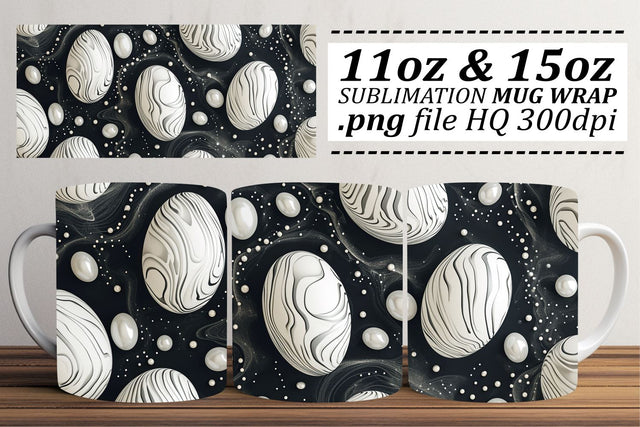 Watercolor Easter Mug Art | Spring Sublimation 11oz 15oz Sublimation afrosvg 