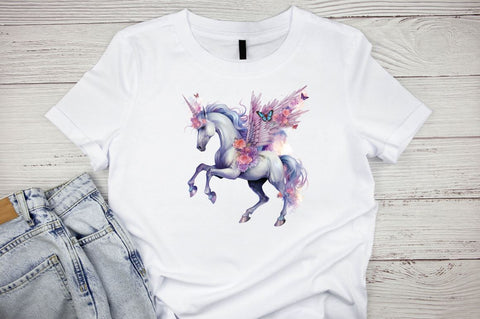 Watercolor Fairy Horse Sublimation Clipart Bundle Sublimation Designangry 