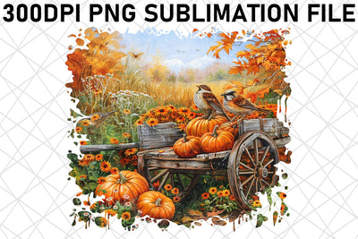 Watercolor Fall Print Sublimation PNG Sublimation afrosvg 