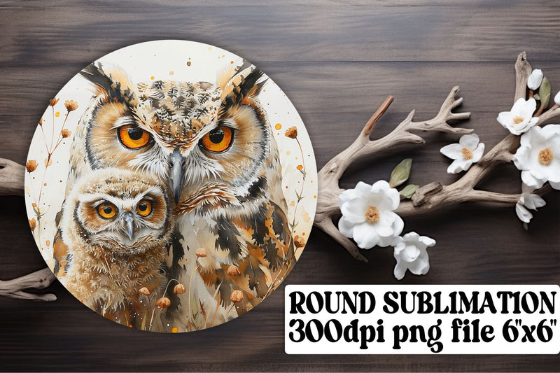 Watercolor Family Happiness Sublimation Collection - Round, Circle, Keychain, Coaster Sublimation afrosvg 