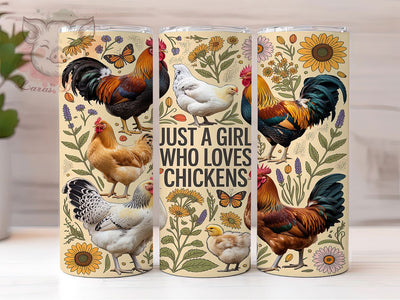 Watercolor Farmhouse Chicken Pattern 20oz Tumbler, Farmhouse Chicken, Watercolor Pattern, Rustic Theme, Sublimation Wrap, 20oz Tumbler, Country Aesthetic, Cozy Charm Sublimation Lara' s Designs 