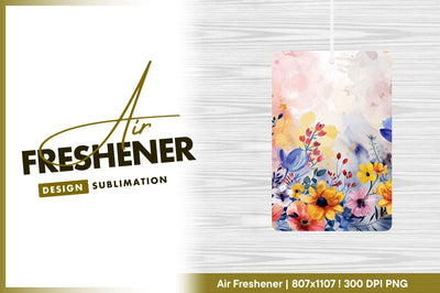 Watercolor floral border with pastel background Sublimation Regulrcrative 