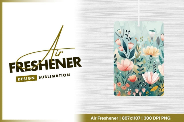 Watercolor Floral Illustration with Pink and Yellow Flowers and Green Foliage Sublimation Regulrcrative 
