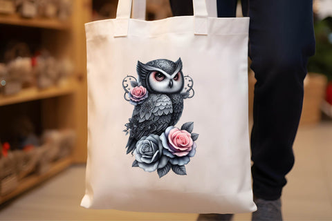 Watercolor Floral Owls Clipart Sublimation Rupkotha 