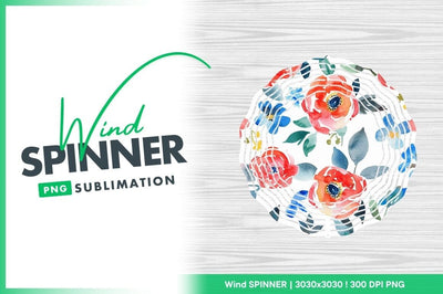 Watercolor Floral Pattern Red Orange Blue Flowers and Leaves on White Background Sublimation Regulrcrative 