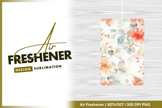 Watercolor floral pattern with leaves background Sublimation Regulrcrative 