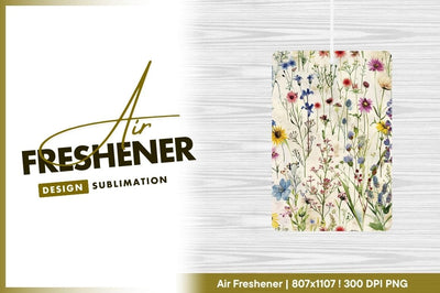 Watercolor floral pattern with various wildflowers on a textured off-white background Sublimation Regulrcrative 
