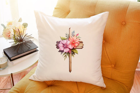 Watercolor Floral Wood Signs Clipart Sublimation designartist 