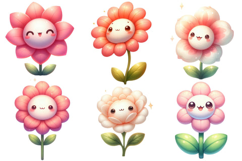 Watercolor Flower Clipart Kawaii Clipart Sublimation designartist 