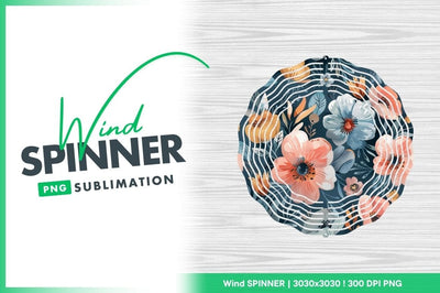 Watercolor flower pattern on dark background Sublimation Regulrcrative 