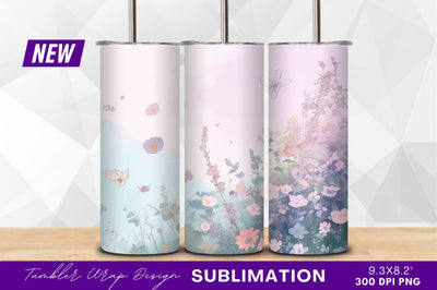Watercolor flowers and butterflies clipart png Sublimation Regulrcrative 