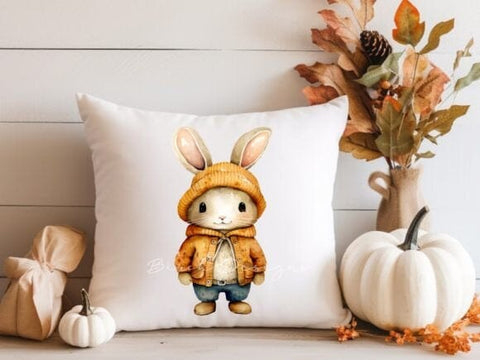 Watercolor Forest Animals, Cute Autumn Clipart Sublimation Birch Designs 