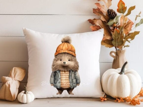 Watercolor Forest Animals, Cute Autumn Clipart Sublimation Birch Designs 