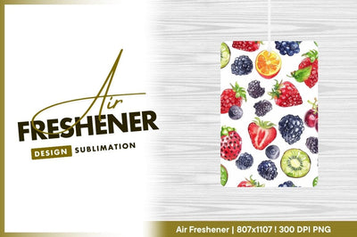 Watercolor Fruit Pattern with Strawberries Blackberries Blueberries Kiwi and Orange Slices Sublimation Regulrcrative 