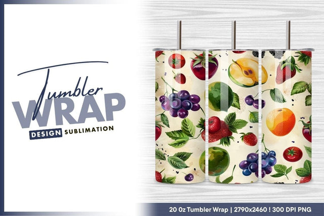 Watercolor Fruits And Berries Seamless Pattern Sublimation Regulrcrative 