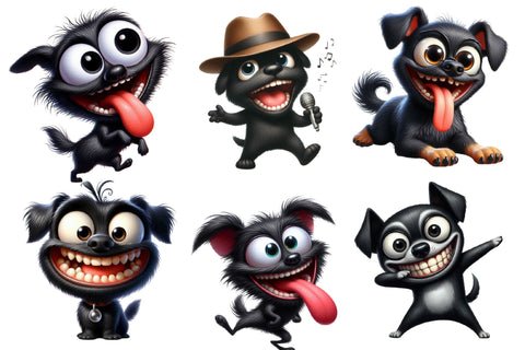 Watercolor Funny Dog Clipart - Cute Dog Sublimation Rupkotha 