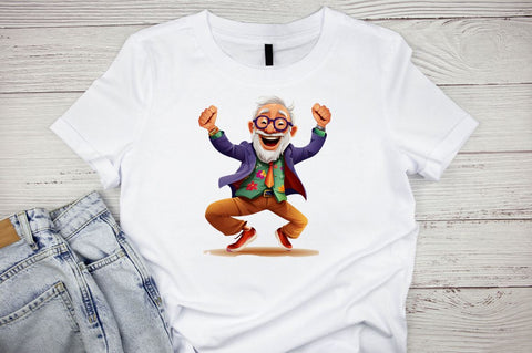 Watercolor Funny Grandpa Sublimation Clipart Bundle Sublimation Designangry 