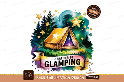 Watercolor Glaming Tent Stars Sublimation Png Sublimation Designangry 