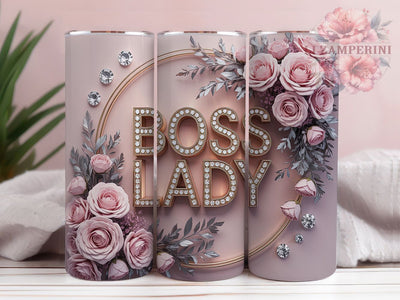 Watercolor Glitter Boss Lady Tumbler, Glitter Diamond Wrap, Feminine Power Cup, 20oz Sublimation Wrap, Stylish Boss Lady Design Tumbler, Artistic Diamond Watercolor Cup, Whimsical Glitter Empowerment The Sublimation Li Zamperini 