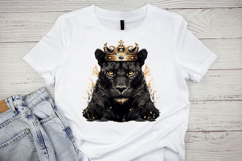 Watercolor Gothic Princess and Panther Bundle Sublimation Designangry 