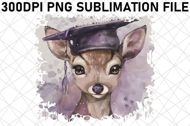 Watercolor Graduation Animal Print Sublimation afrosvg 