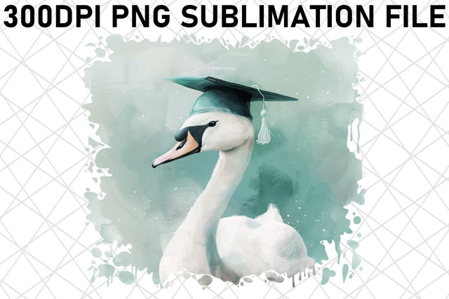 Watercolor Graduation Cap Animals Sublimation Sublimation afrosvg 