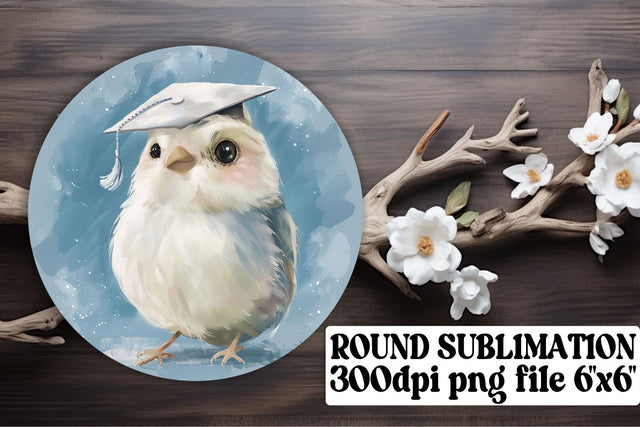 Watercolor Graduation Circle Wildlife Sublimation keychain Sublimation afrosvg 