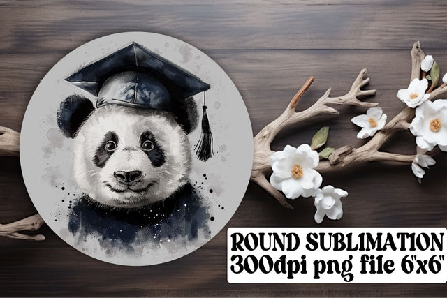 Watercolor Graduation Circle Zoo Animals keychain Sublimation afrosvg 