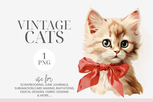 Watercolor Green Eyed Cat Clipart PNG Sublimation BijouBay 