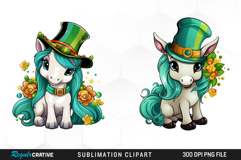 Watercolor Green Hat Clipart Bundle Sublimation Regulrcrative 