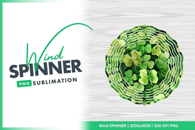 Watercolor Green Shamrock Clover Leaf Pattern Repeating Background Sublimation Regulrcrative 