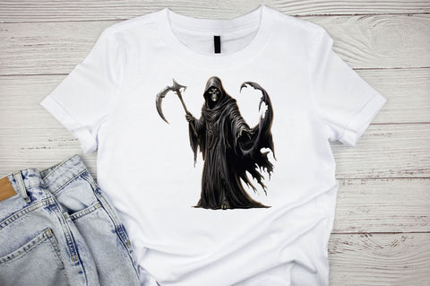 Watercolor Grim Reaper Sublimation Clipart Bundle Sublimation Designangry 