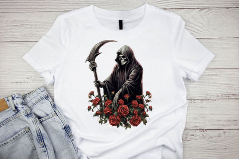 Watercolor Grim Reaper Sublimation Clipart Bundle Sublimation Designangry 