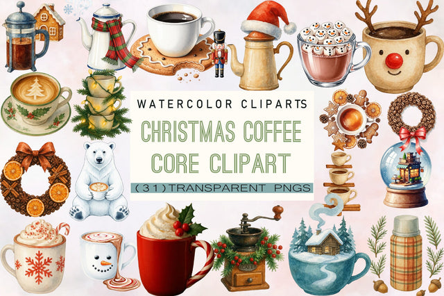 Watercolor Halloween Drink Clipart Bundle. Sublimation SVGArt 