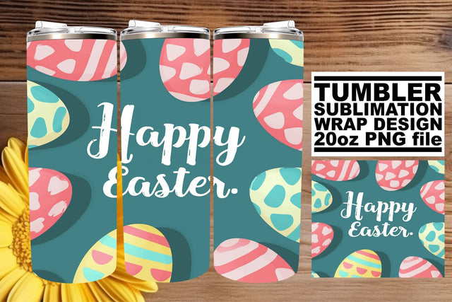 Watercolor Happy Easter Wrap Sublimation afrosvg 
