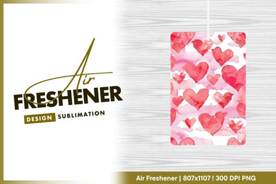 Watercolor Hearts Pattern in Red and Pink on White Background Sublimation Regulrcrative 