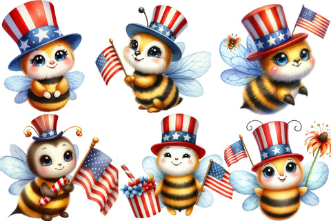 Watercolor Honey Bee Clipart Bundle Sublimation designartist 