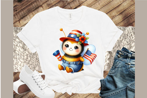 Watercolor Honey Bee Clipart Bundle Sublimation designartist 