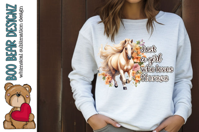 Watercolor Horse Sublimation t shirt design Sublimation Boo Bear Designz 