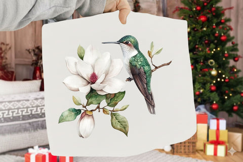 Watercolor Hummingbird Clipart PNG Sublimation SVGArt 